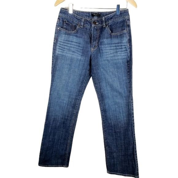 Nine West womens boot cut bleecker SZ 8 blue jeans - Picture 1 of 6